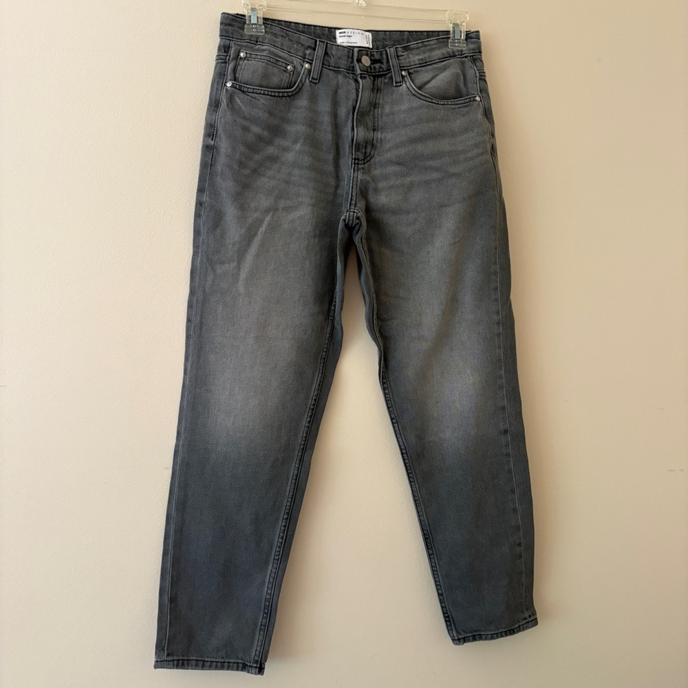 ASOS Gray Wash Straight Leg Jeans Women’s Size 31 Faded Denim